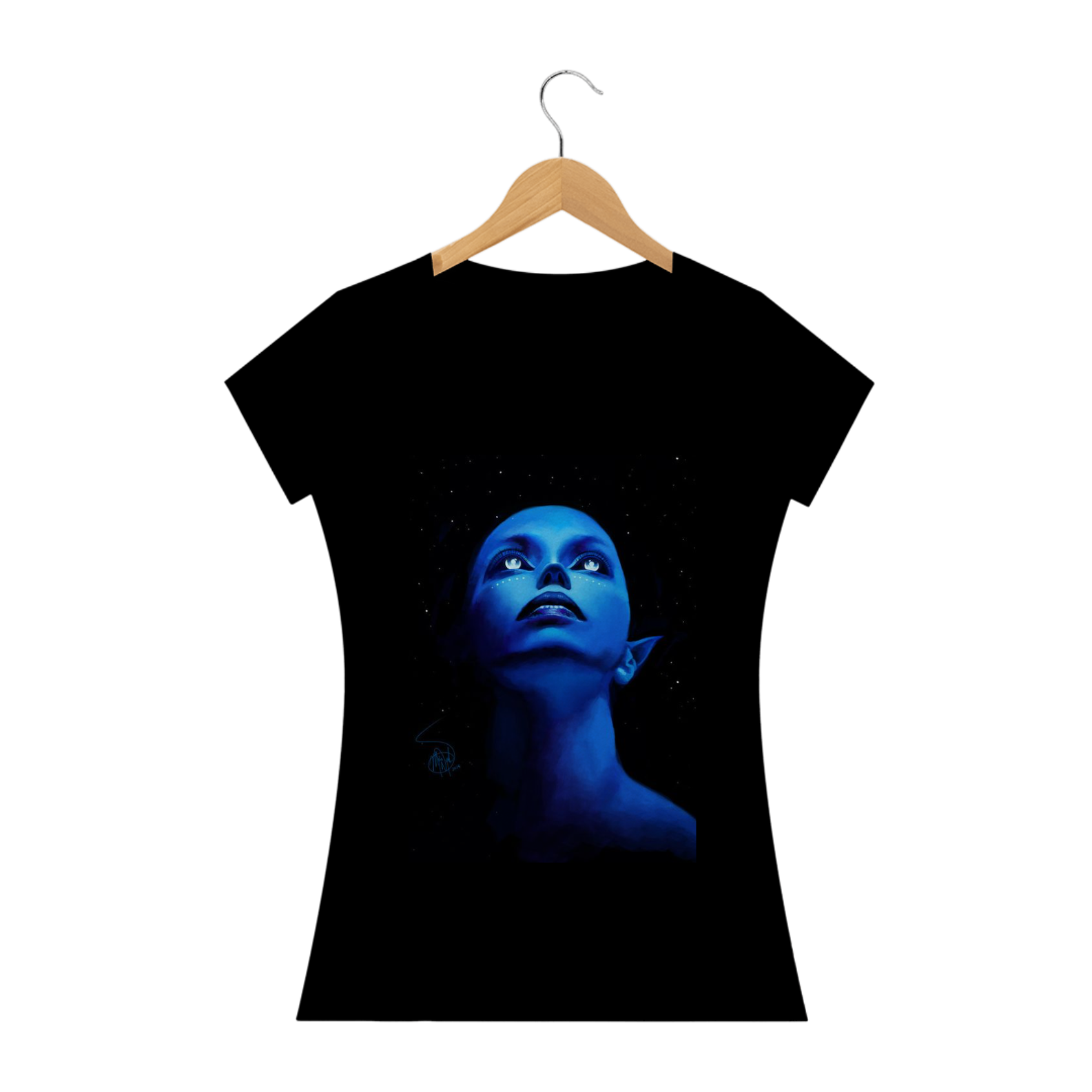 Extraterreste Feminino Azul