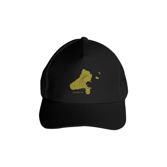 Boné Mapa Dourado