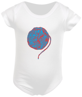 Nome do produto Body PLACENTA (azul e vermelho)
