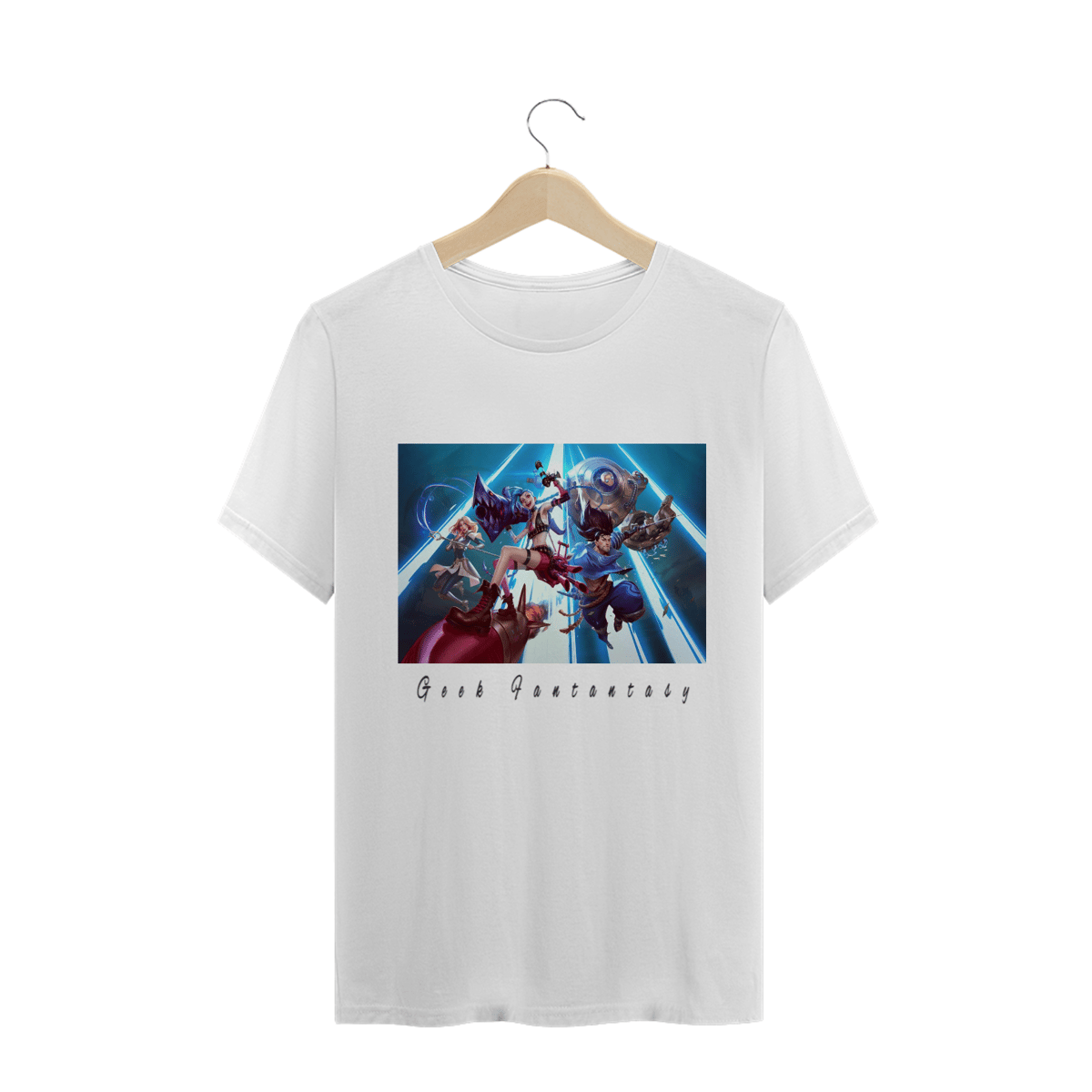 Nome do produto: Camiseta Geek Fantasy: Tema Jogos