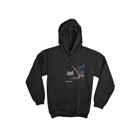 MOLETOM CANGURU JUDO PRETO