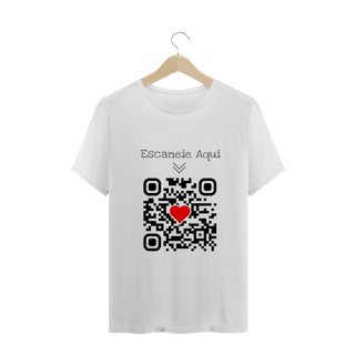 Nome do produto Camiseta QR Code Eu te Amo Masculino
