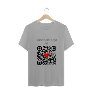 Nome do produto Camiseta QR Code Eu te Amo Masculino