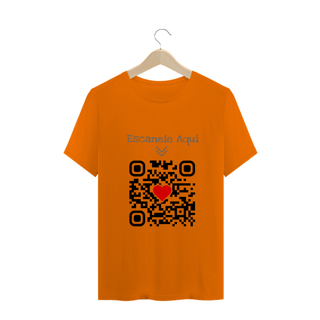 Nome do produto Camiseta QR Code Eu te Amo Masculino