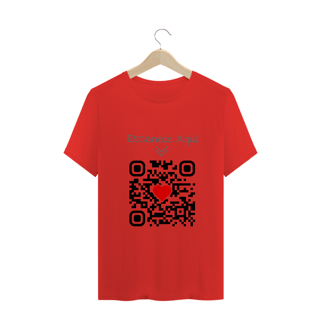 Nome do produto Camiseta QR Code Eu te Amo Masculino