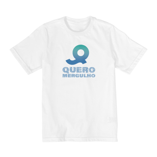 Camiseta Infantil Logo Quero Mergulho (2 a 8 anos)