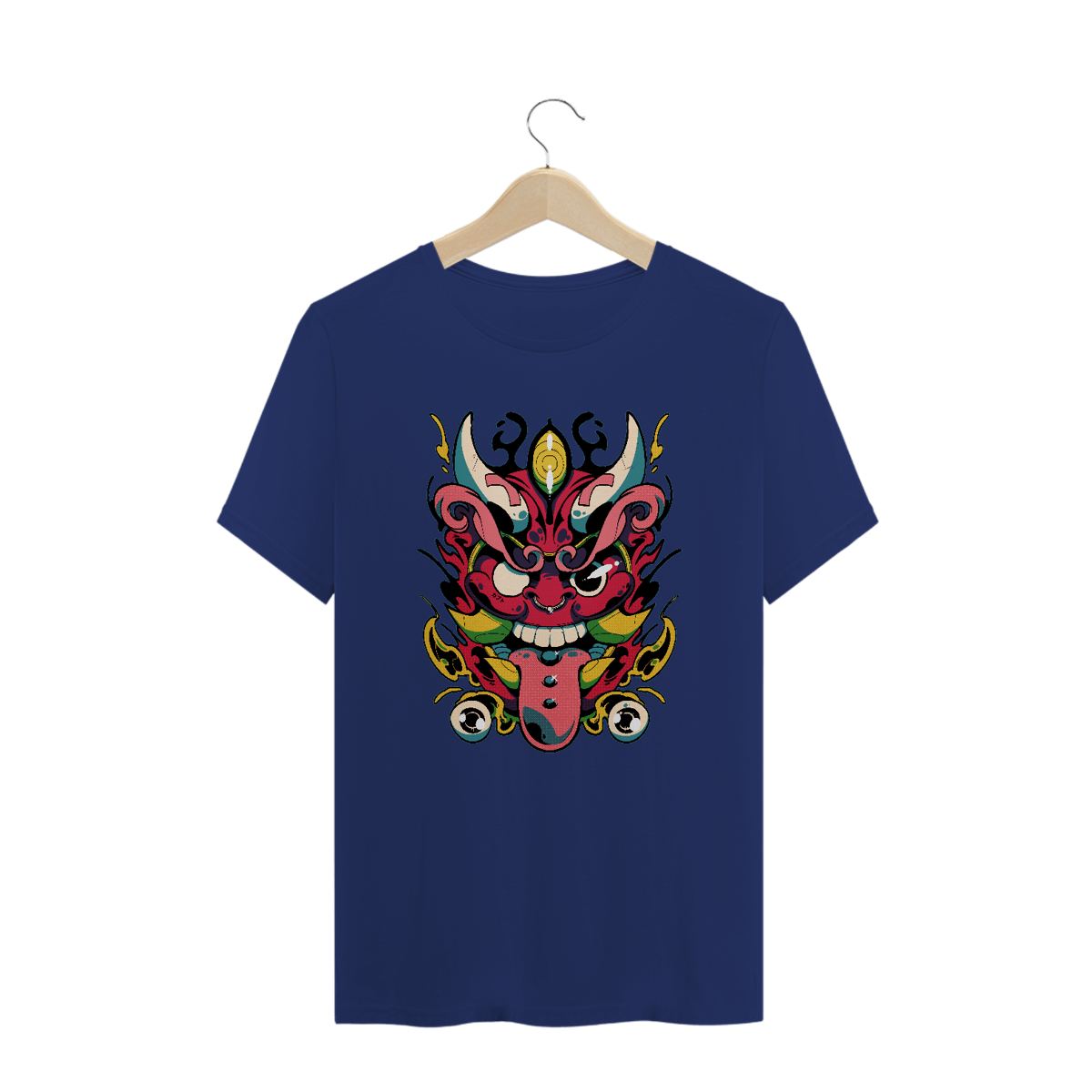 Nome do produto: Camiseta Plus Size Daruma Mask