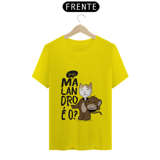 Nome do produto T-SHIRT Malando é o? (escuro)