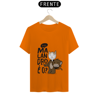 Nome do produto T-SHIRT Malando é o? (escuro)