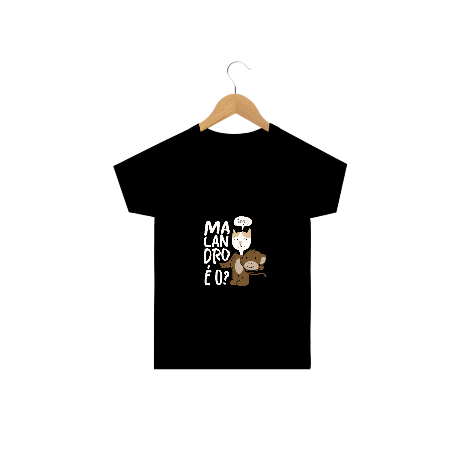 Camisa infantil - malandro é o ?