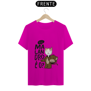 Nome do produto T-SHIRT Malando é o? (escuro)