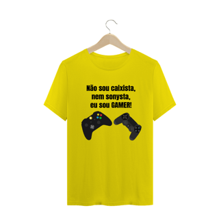 Nome do produto Camiseta MASCULINA Não Sou Caixista, Nem Sonysta, Sou GAMER
