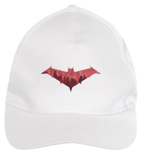 Nome do produto Boné de Brim Capuz Vermelho Emblema Gotham City