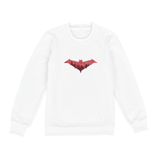 Nome do produto Moletom Fechado UNISSEX Capuz Vermelho Emblema Gotham City