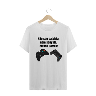 Nome do produto Camiseta MASCULINA Não Sou Caixista, Nem Sonysta, Sou GAMER