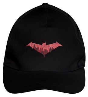Nome do produto Boné de Brim Capuz Vermelho Emblema Gotham City