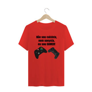 Nome do produto Camiseta MASCULINA Não Sou Caixista, Nem Sonysta, Sou GAMER