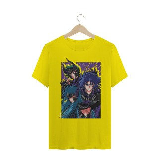 Nome do produto  CAMISETA CAVALEIROS DO ZODÍACO GOLDS RENEGADOS