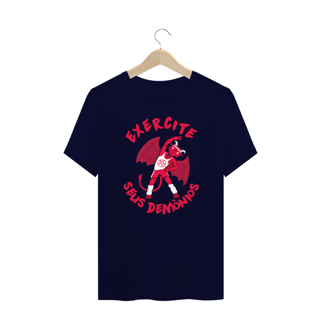 Nome do produto CAMISETA PLUS SIZE MAROMBA EXERCITE SEUS DEMÔNIOS