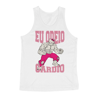 CAMISETA REGATA MAROMBA HELLO KITTY ODEIO CARDIO