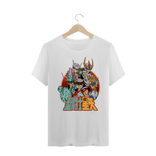 Nome do produto CAMISETA CAVALEIROS DO ZODÍACO SEYA E OS OUTROS
