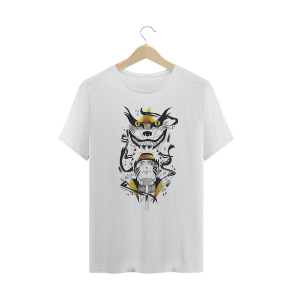 Camiseta Naruto e Kyuubi 