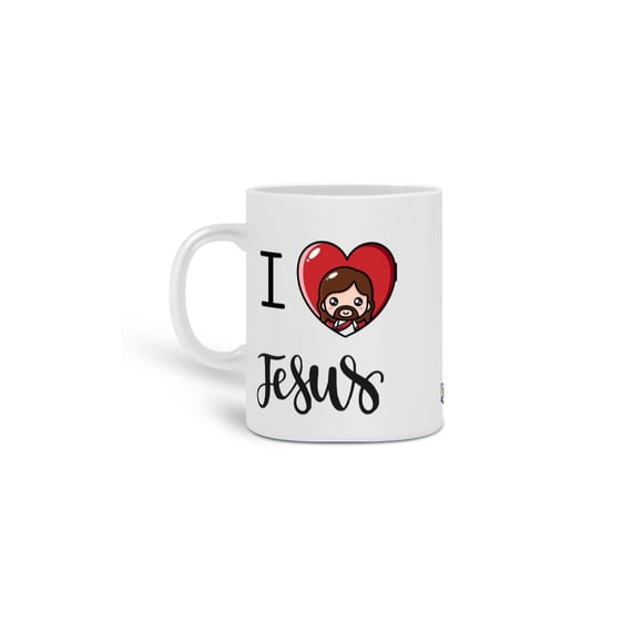 Caneca Eu Amo Jesus