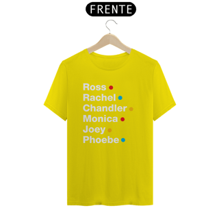 Nome do produto camiseta friends - nomes - escura