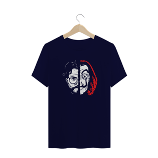 Nome do produto camiseta la casa de papel - faces