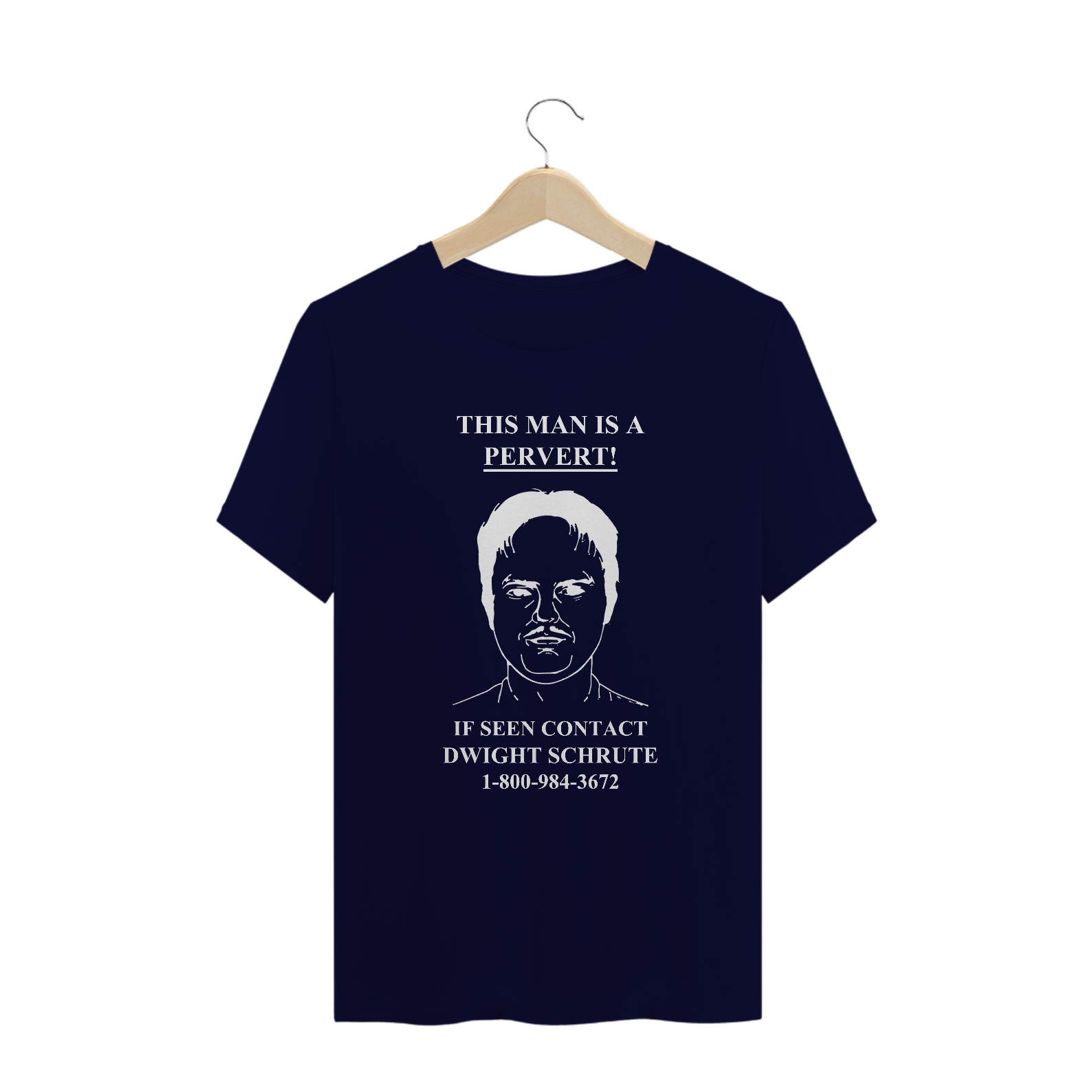 camiseta dwight - pervert (arte branca)