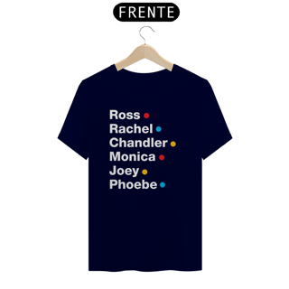 Nome do produto camiseta friends - nomes - escura
