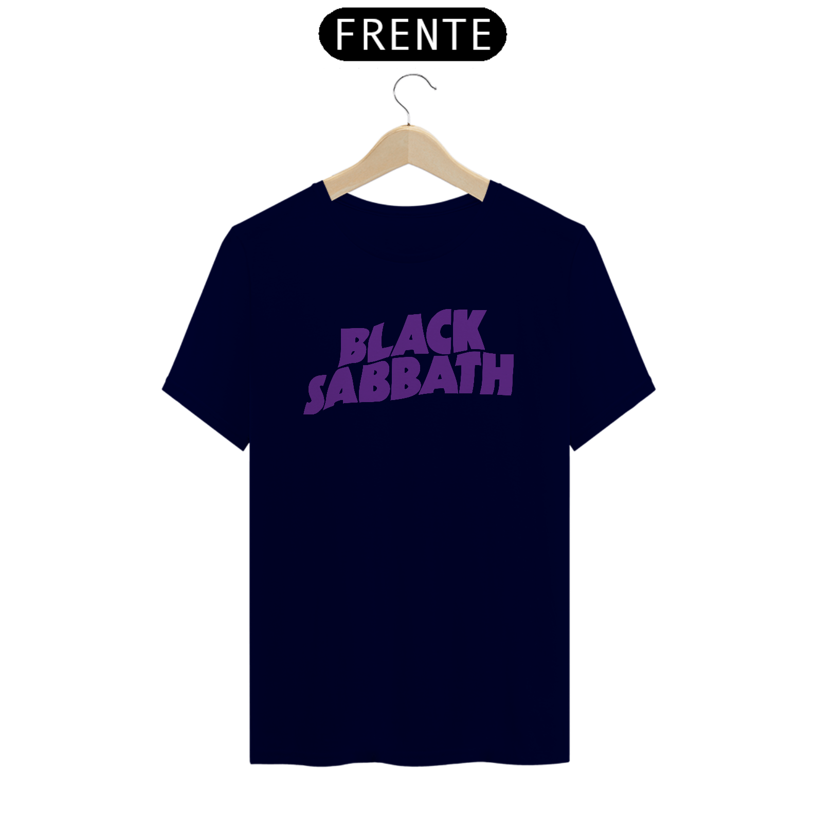 camiseta black sabbath - azul marinho