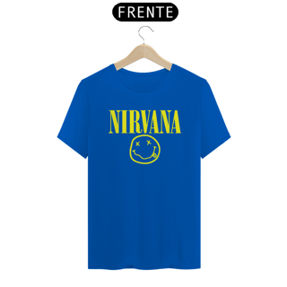 Nome do produto camiseta nirvana - logo amarelo
