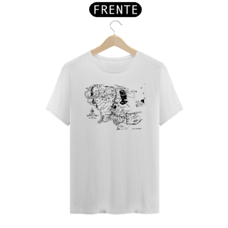 Nome do produto camiseta senhor dos aneis - mapa