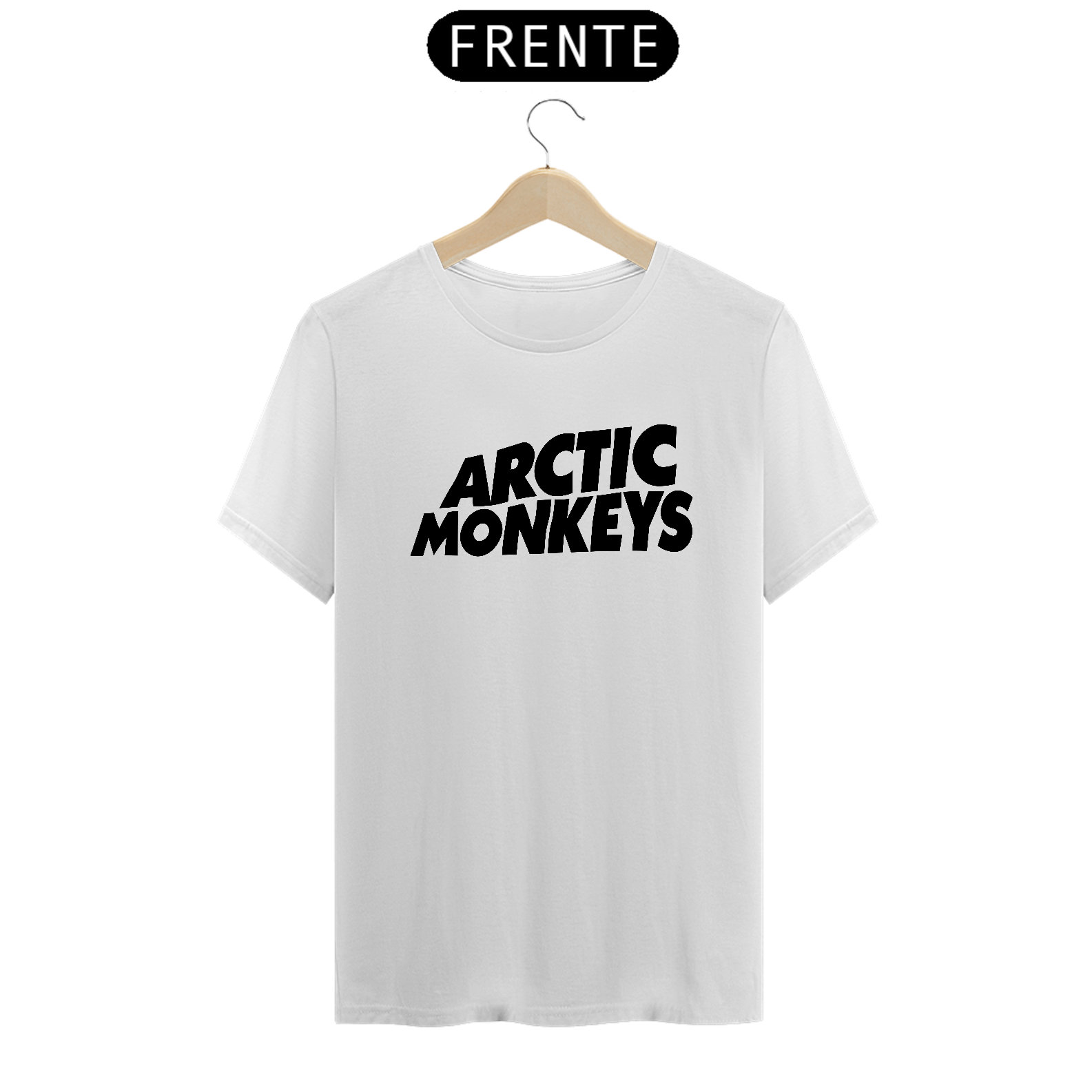 camiseta arctic monkeys - branca