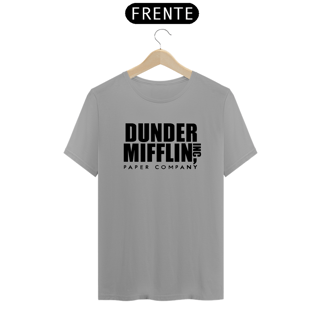 Nome do produto camiseta dunder mifflin - cinza
