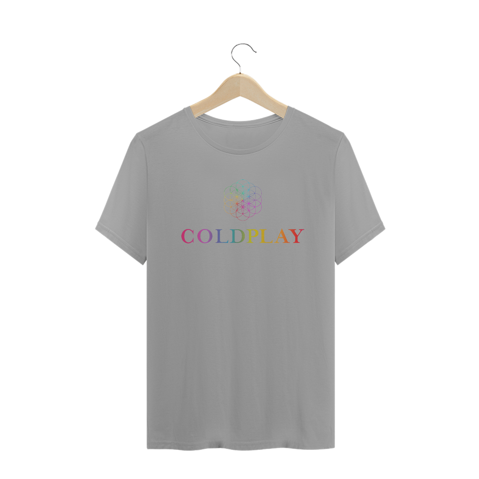 camiseta coldplay classica - azul