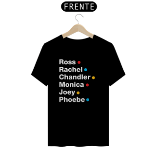 Nome do produto camiseta friends - nomes - escura