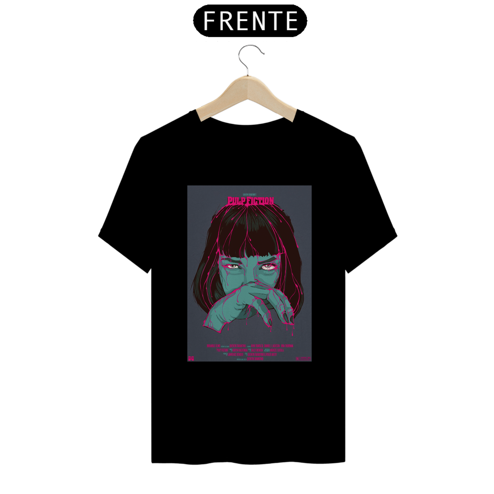 camiseta pulp fiction - mia