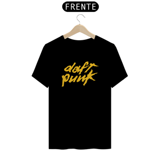 Nome do produto camiseta daft punk classica - dourado