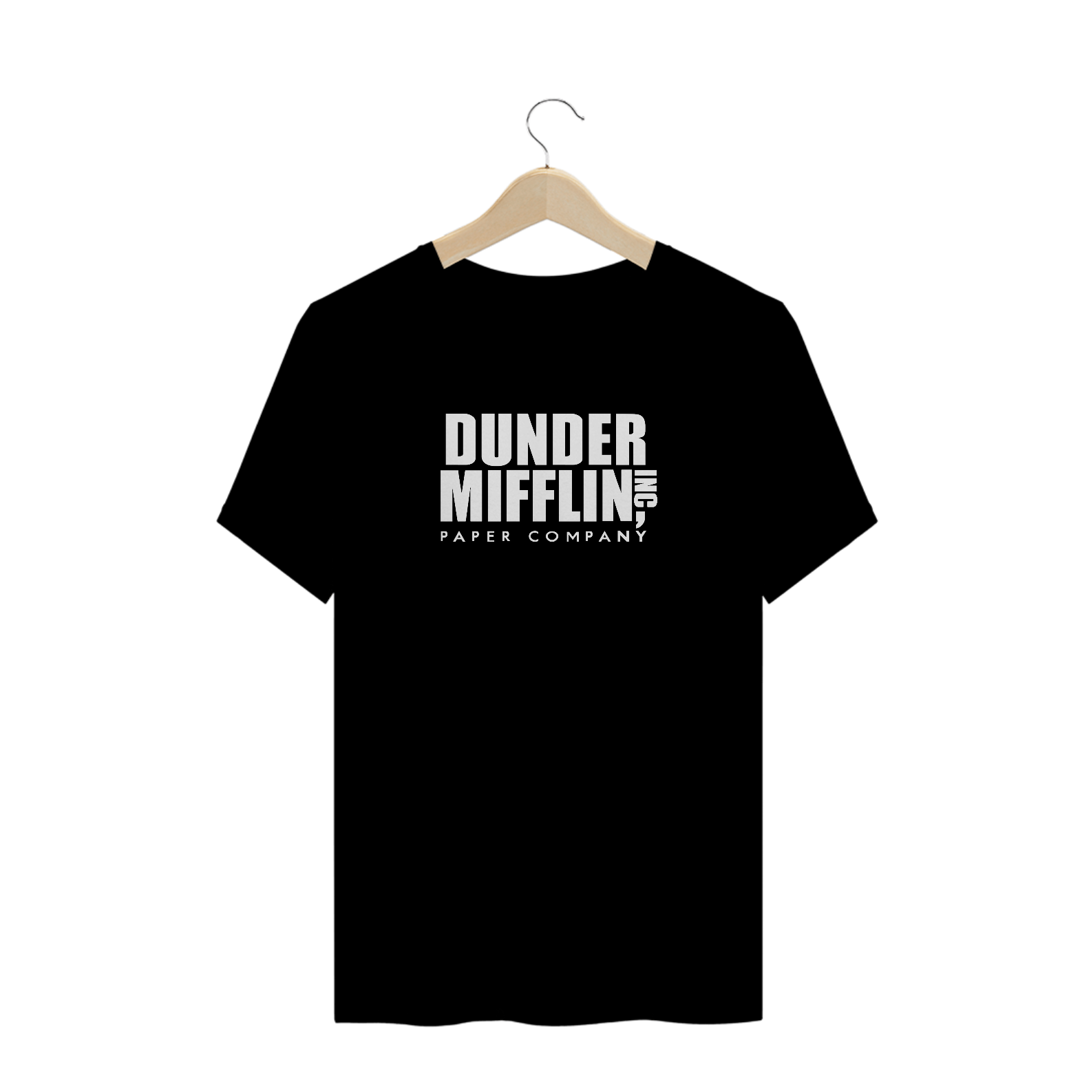 camiseta dunder mifflin - preta