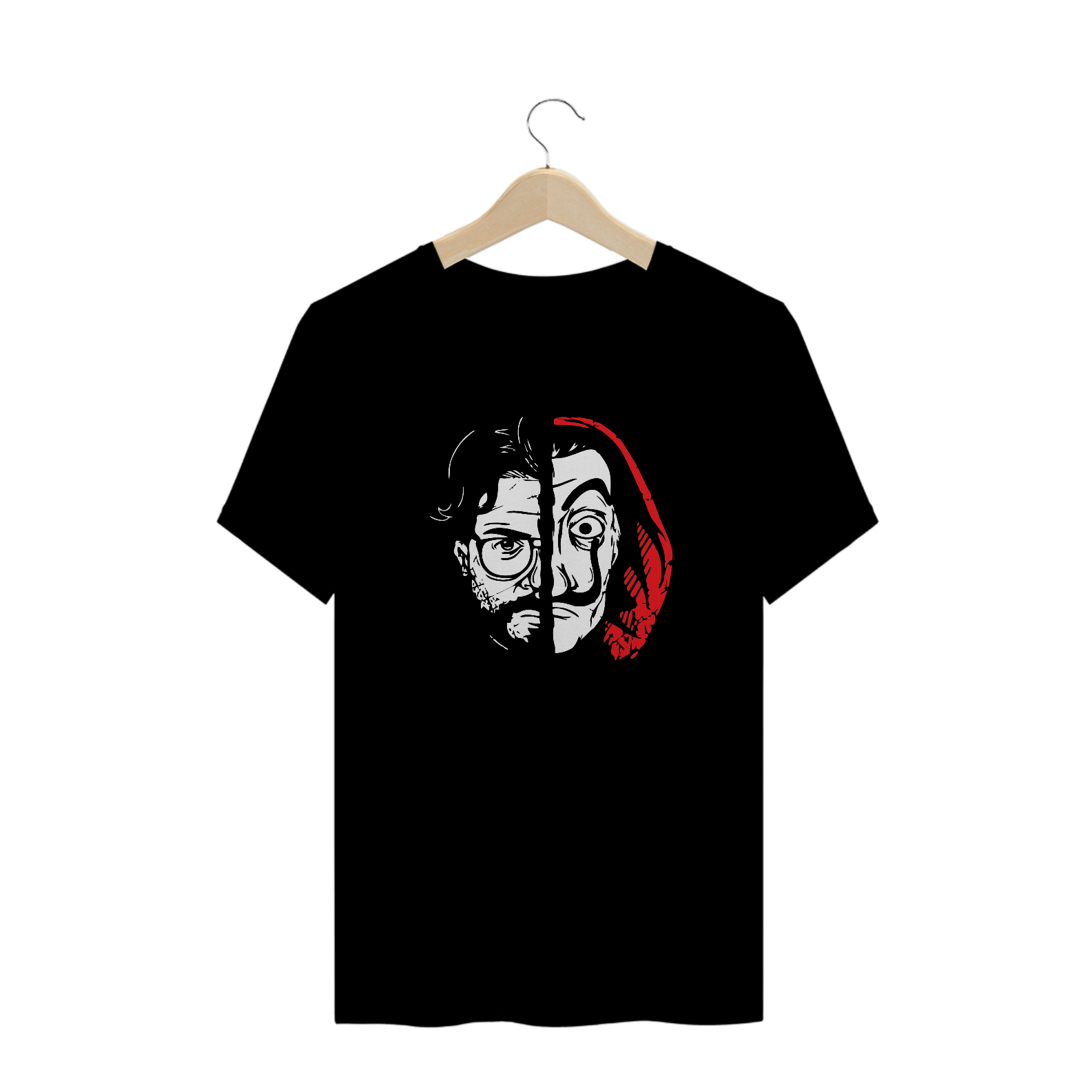 camiseta la casa de papel - faces