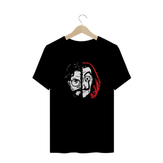 Nome do produto camiseta la casa de papel - faces