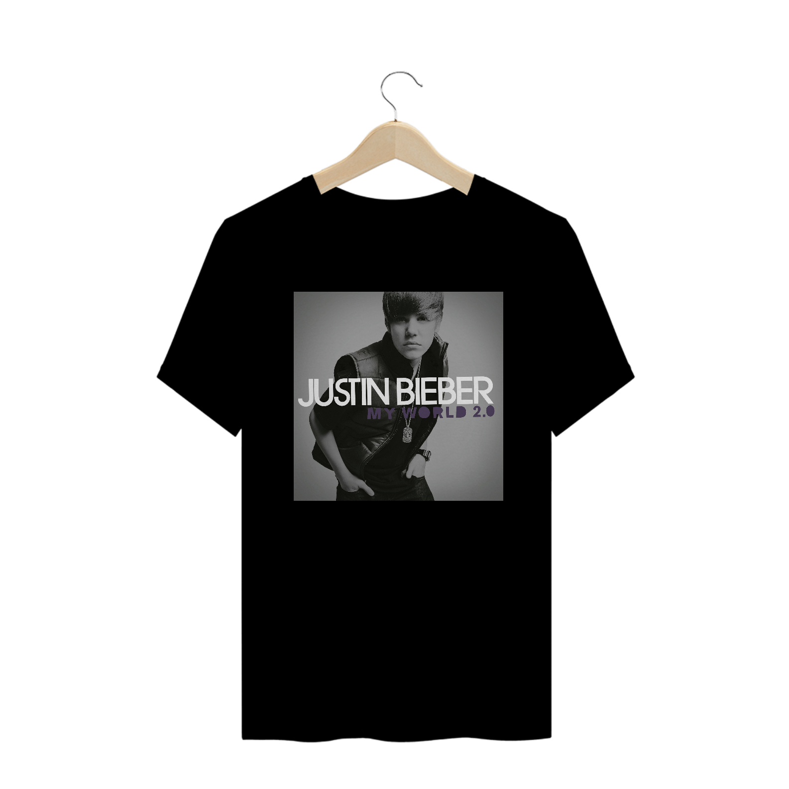 camiseta justin bieber - my world