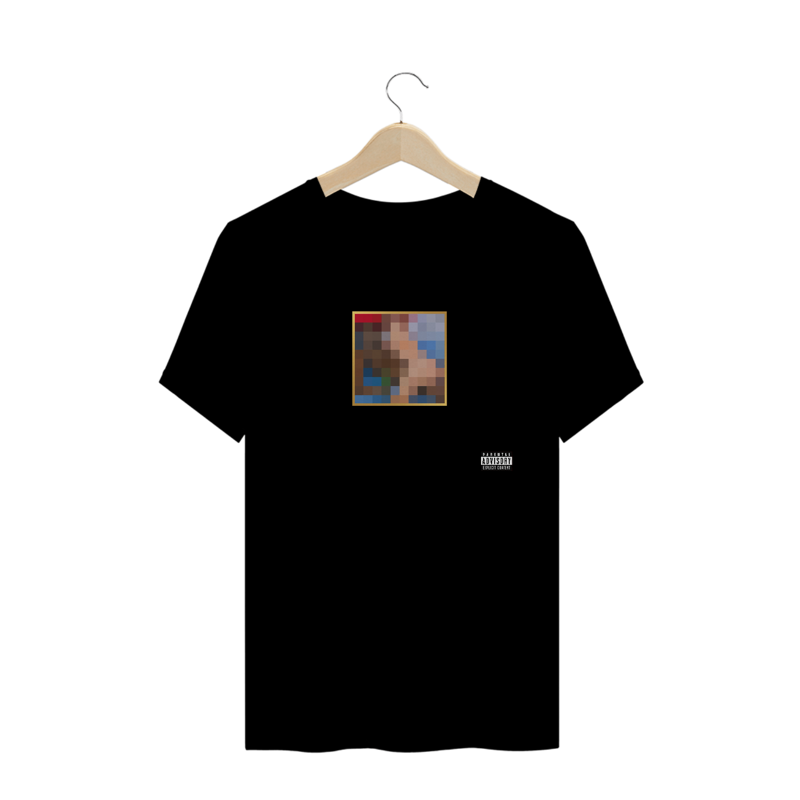 camiseta kanye west - beautiful dark - censored