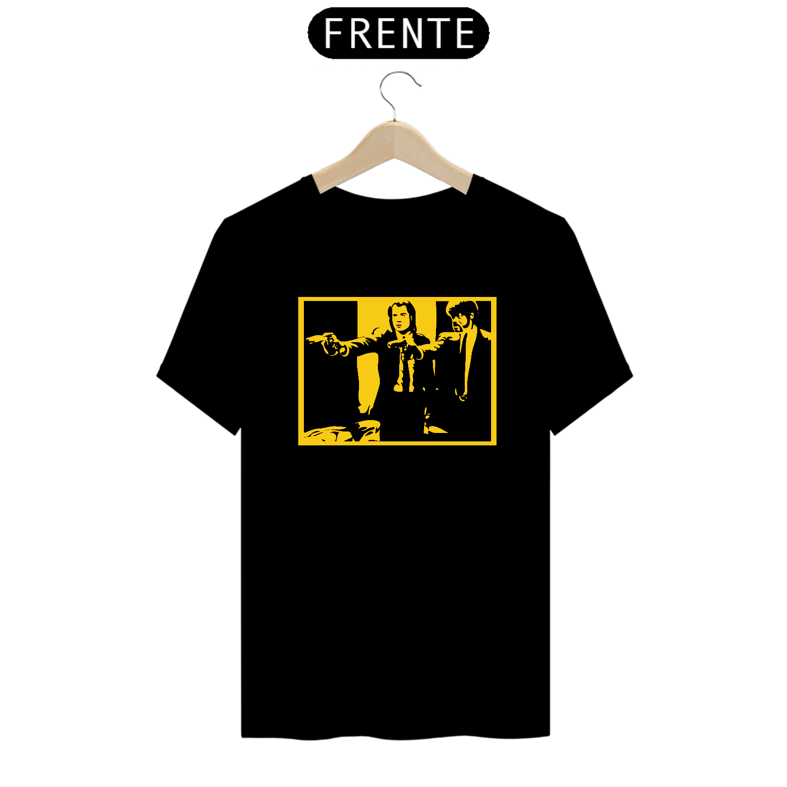 camiseta pulp fiction - yellow