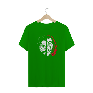 Nome do produto camiseta la casa de papel - faces