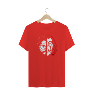Nome do produto camiseta la casa de papel - faces