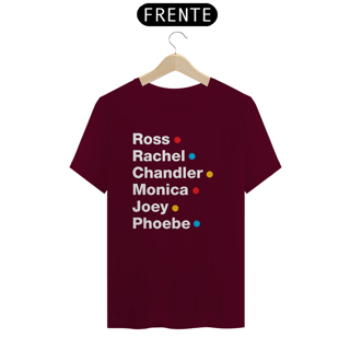 Nome do produto camiseta friends - nomes - escura