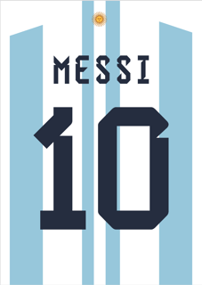 Nome do produto POSTER CAMISA MESSI